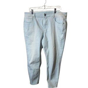 White Black Denim light blue  Skinny Jeans Womens Size 16 Slim Fit